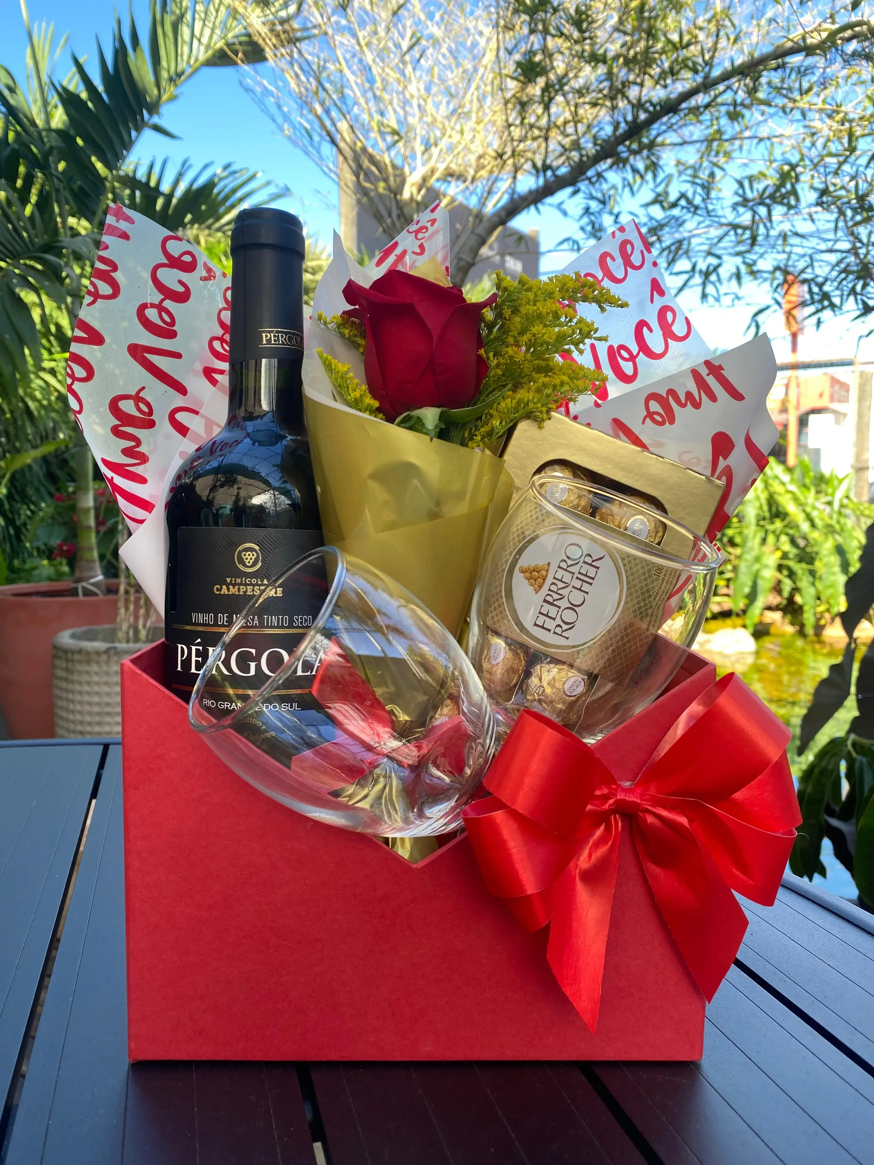 Composição floral elegante para presentes